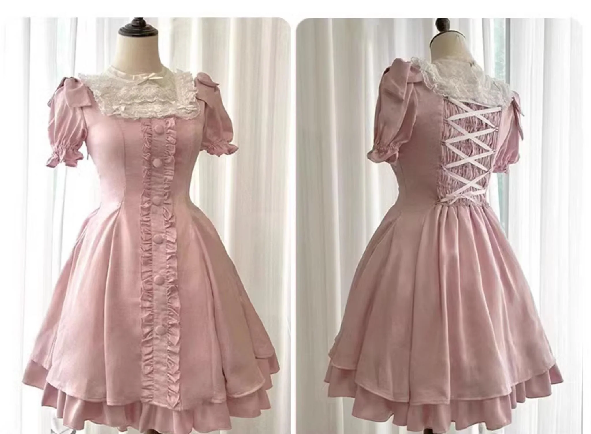 Plus Size Lolita OP Dress Summer Dress - Image 8