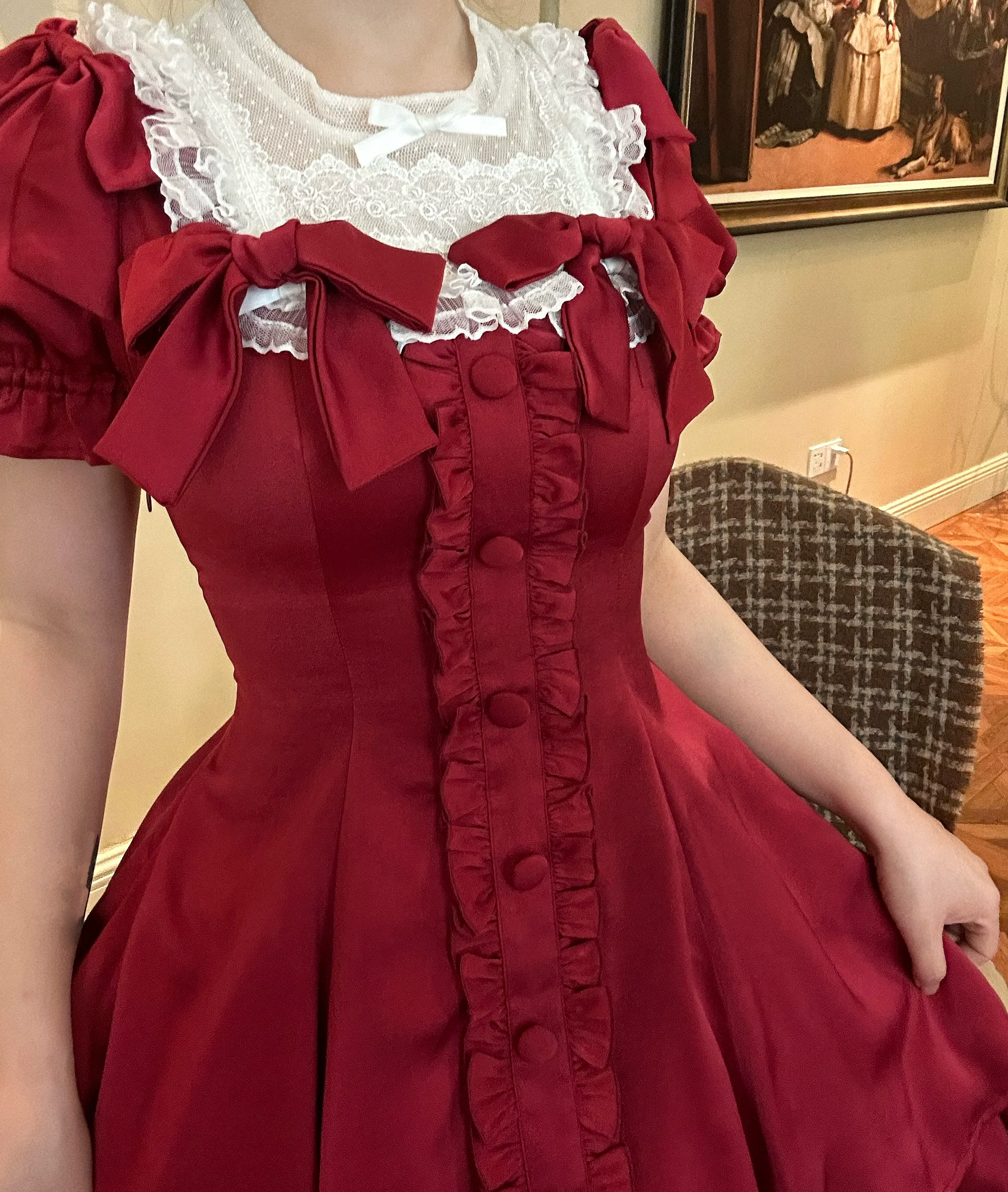 Plus Size Lolita OP Dress Summer Dress - Image 9