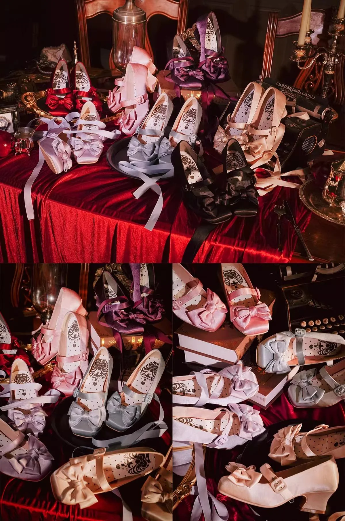 MODO - Sisi - Elegant Lolita Satin Shoes, Square Toe - Image 12