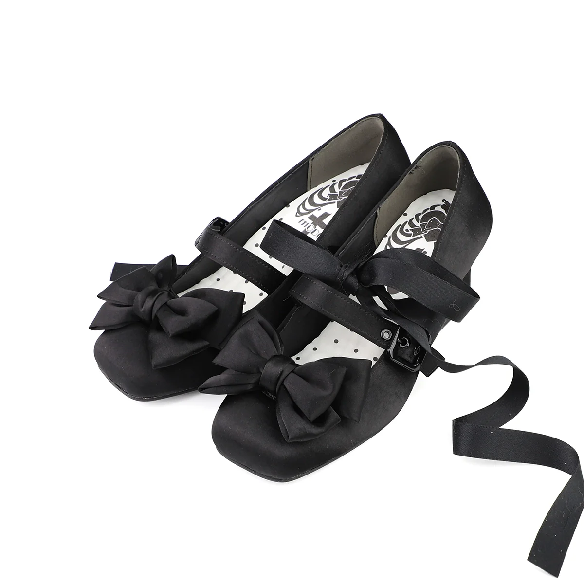 MODO - Sisi - Elegant Lolita Satin Shoes, Square Toe - Image 20