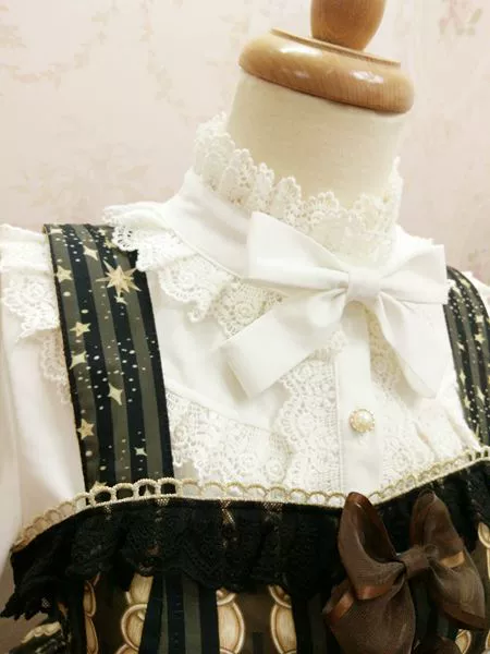 Yilia Lolita - Stand Collar Classic Lolita Blouse - Image 8