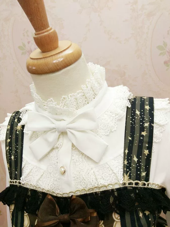 Yilia Lolita - Stand Collar Classic Lolita Blouse - Image 9