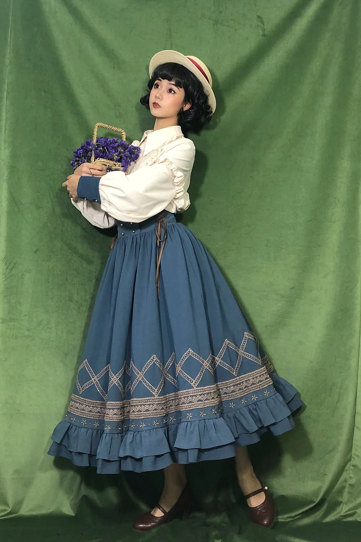Yuan Su - Elegant  Solid Color Lolita SK - Image 15