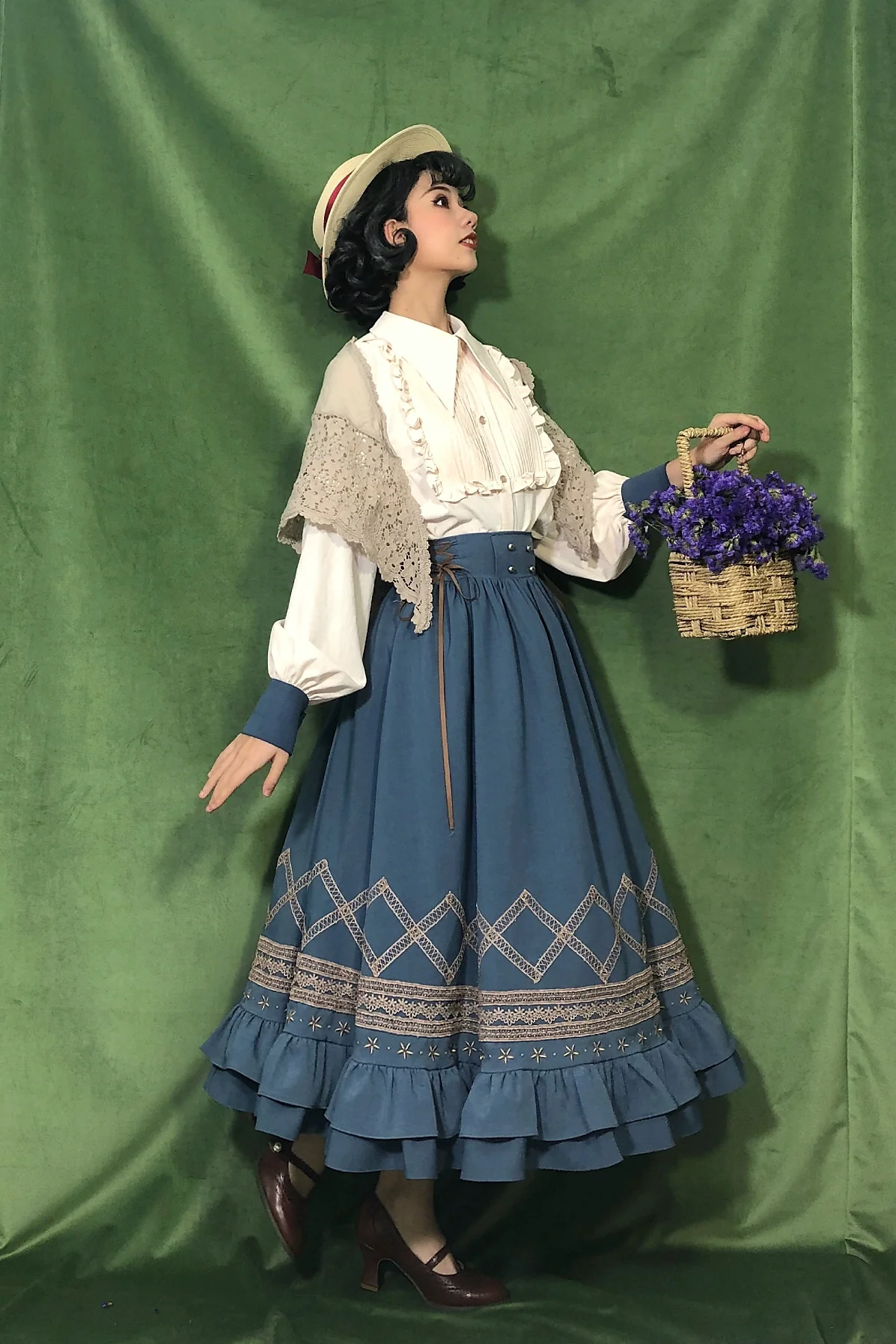 Yuan Su - Elegant  Solid Color Lolita SK - Image 16