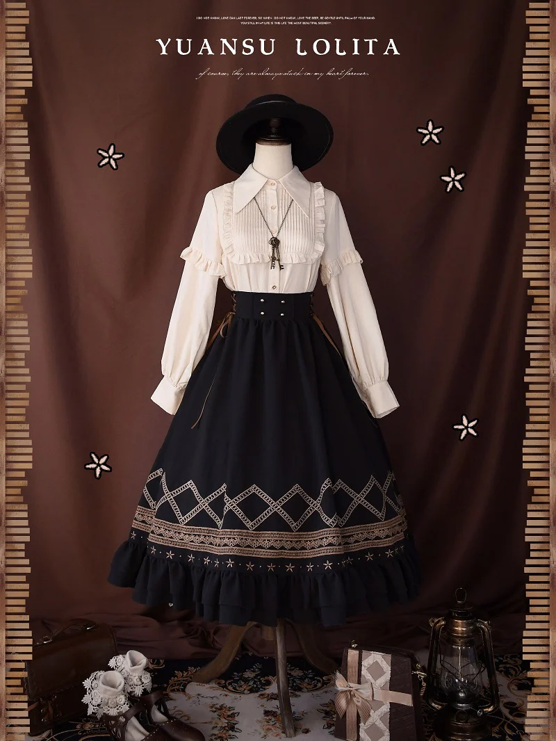 Yuan Su - Elegant  Solid Color Lolita SK - Image 24