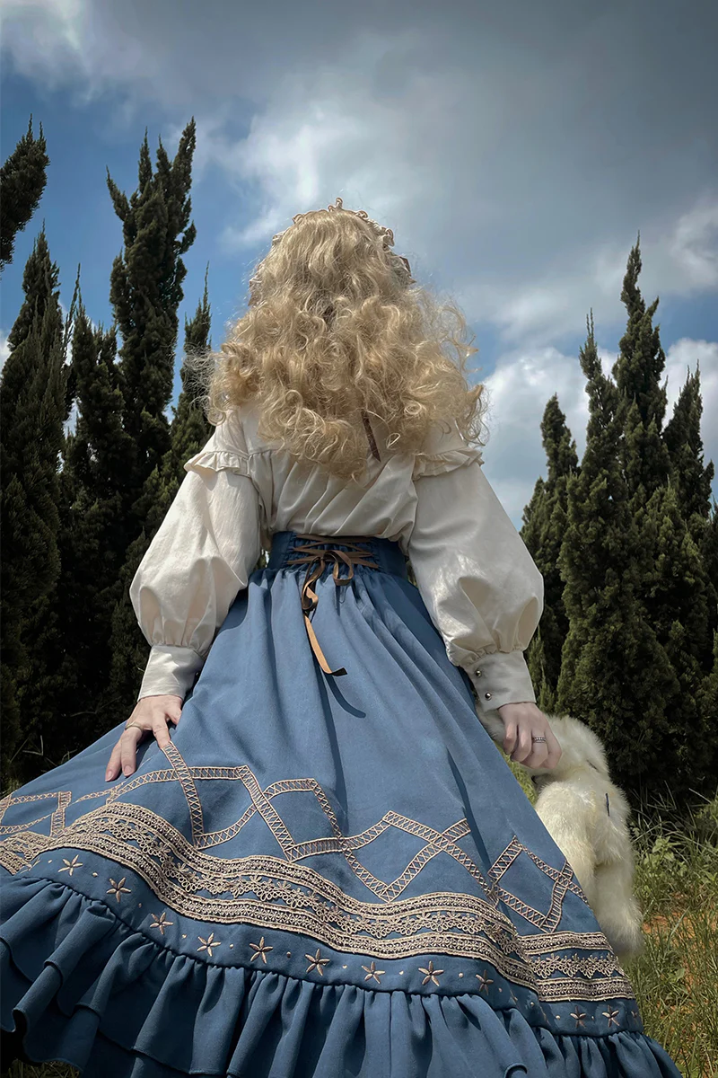 Yuan Su - Elegant  Solid Color Lolita SK - Image 7