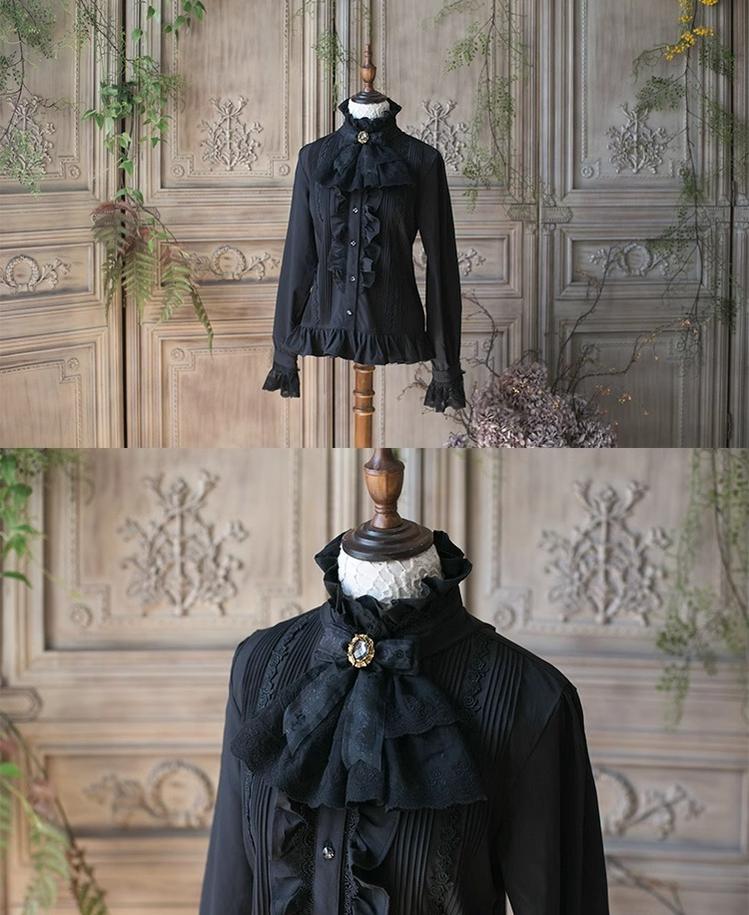 Sweet Dreamer - Elegant Ouji Lolita Blouse Long Sleeve Prince Lolita Shirt - Image 6