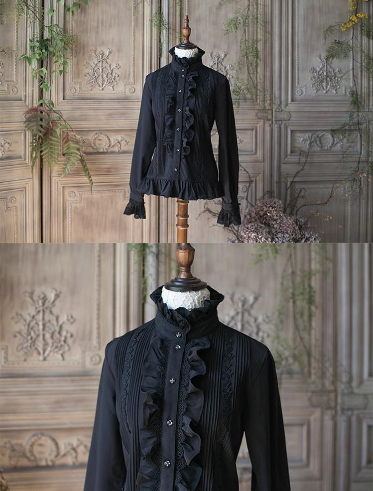 Sweet Dreamer - Elegant Ouji Lolita Blouse Long Sleeve Prince Lolita Shirt - Image 7