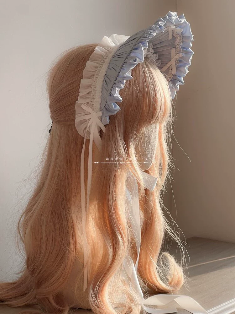 Elegent Lolita Bonnet Black Ribbon BNT - Image 11