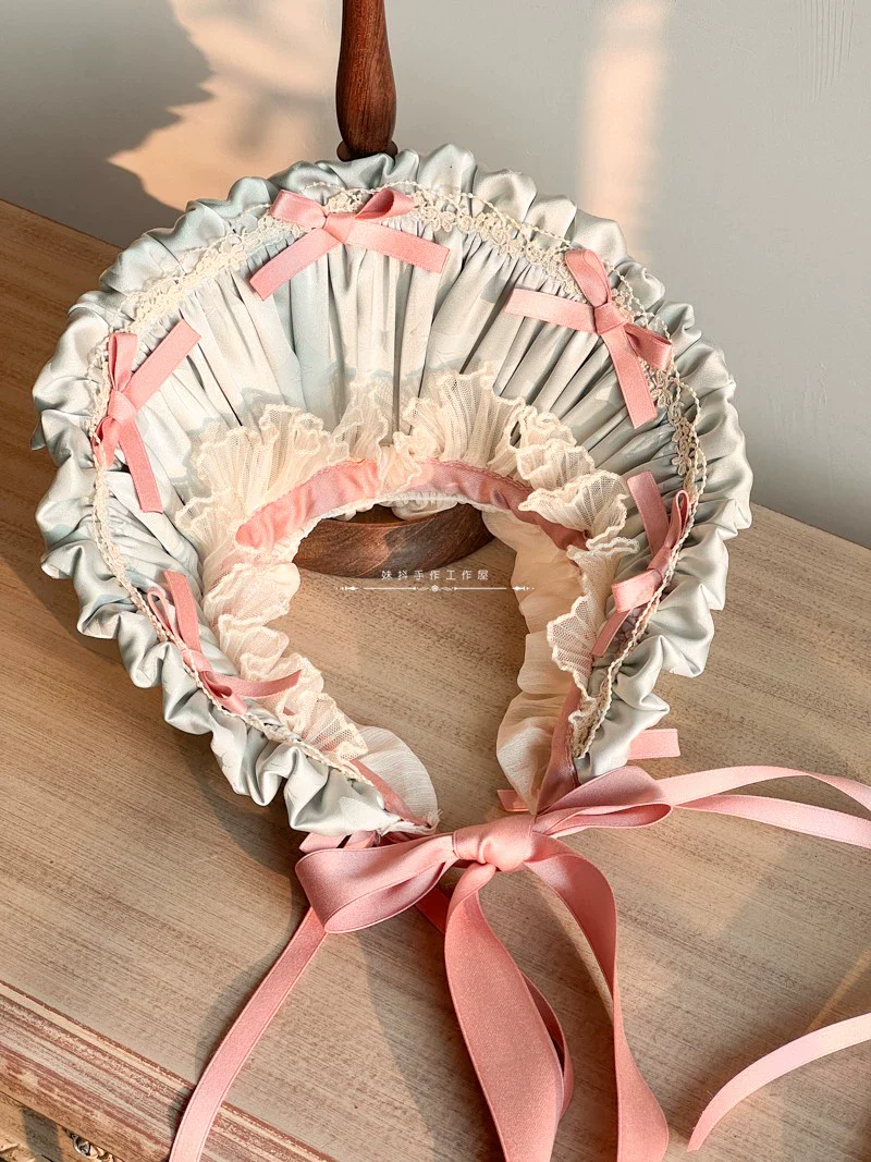 Elegent Lolita Bonnet Black Ribbon BNT - Image 14