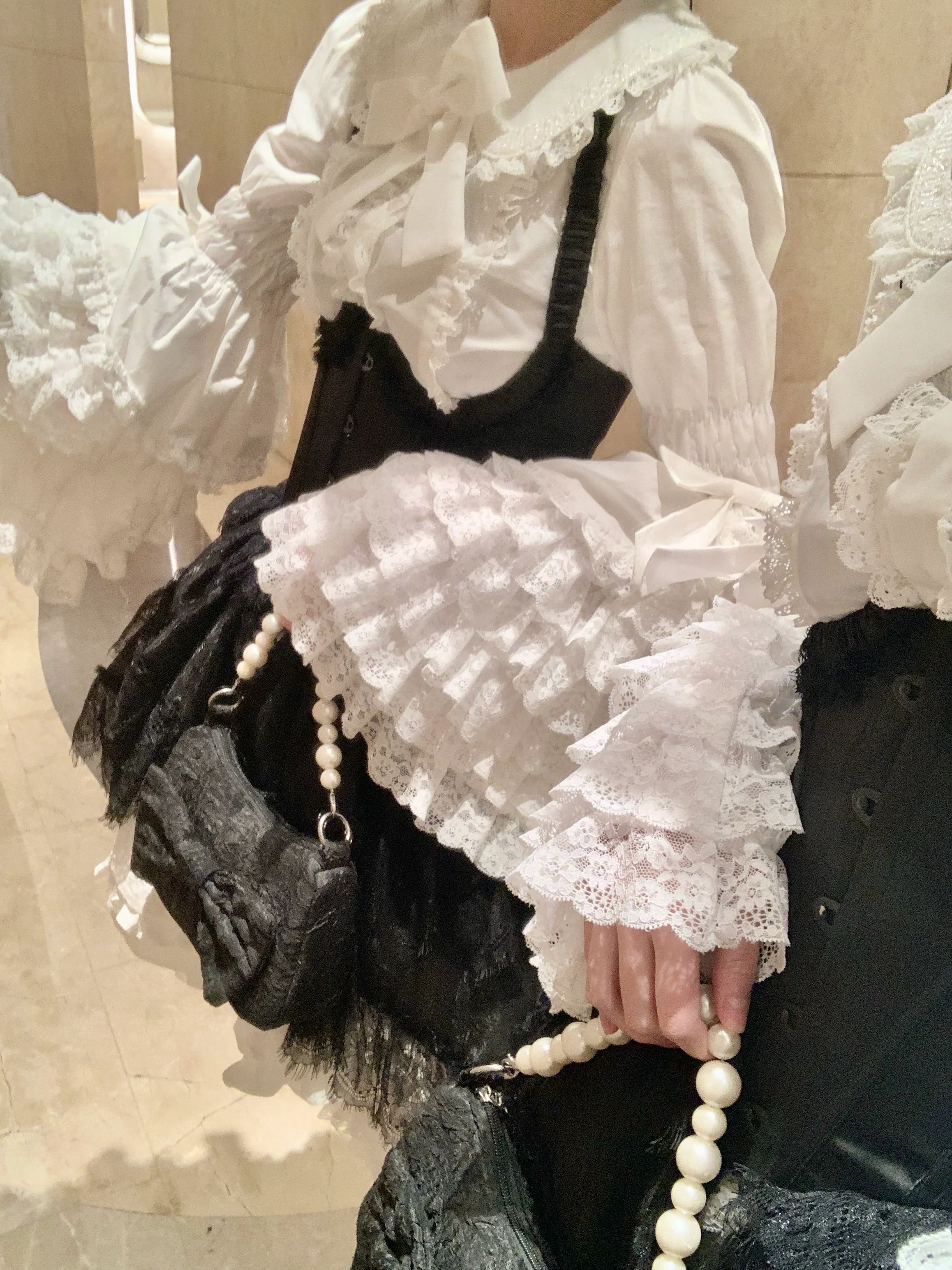 Mengfuzi - Cannelés - Elegant Lolita Cotton Blouse, Hime Sleeve - Image 14