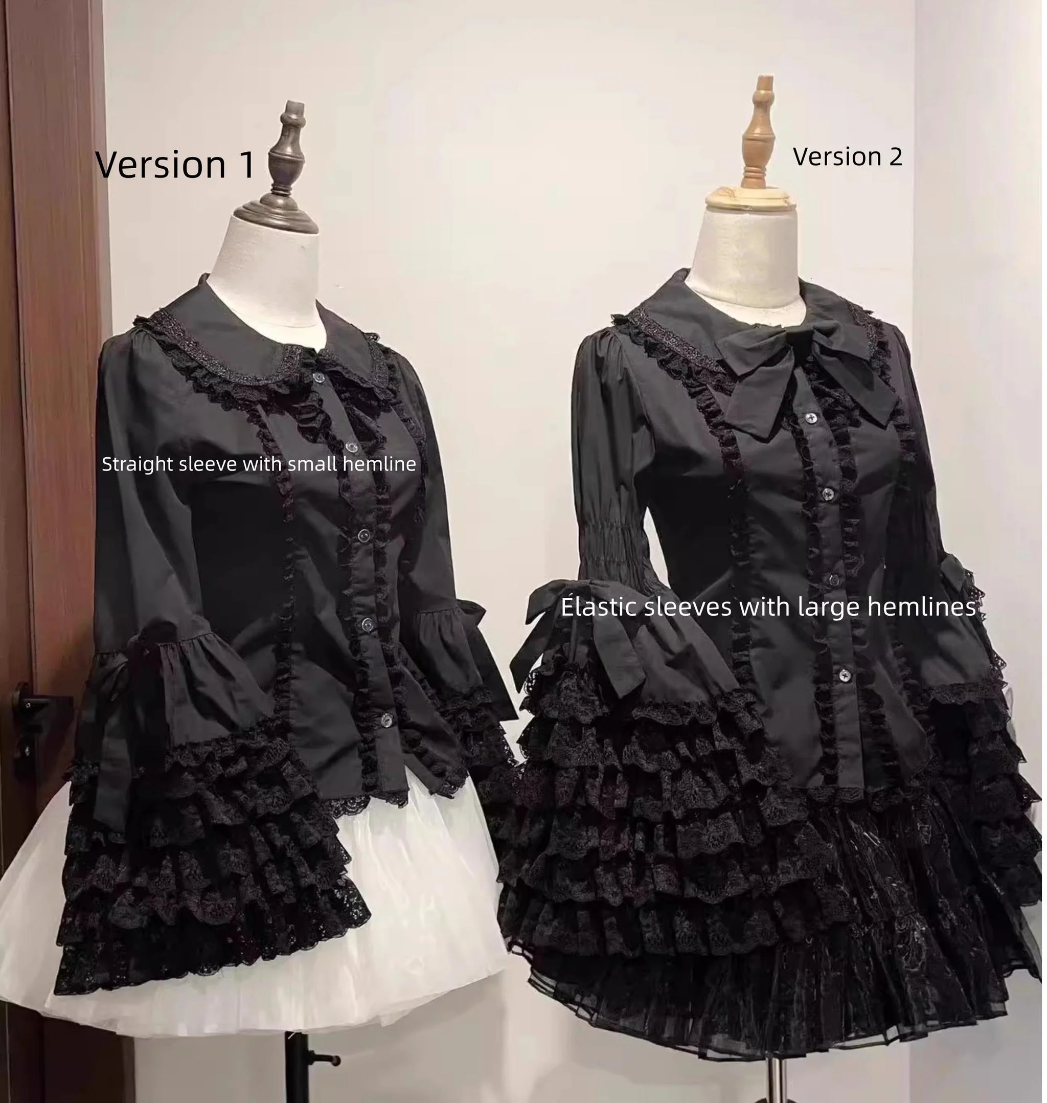 Mengfuzi - Cannelés - Elegant Lolita Cotton Blouse, Hime Sleeve - Image 15