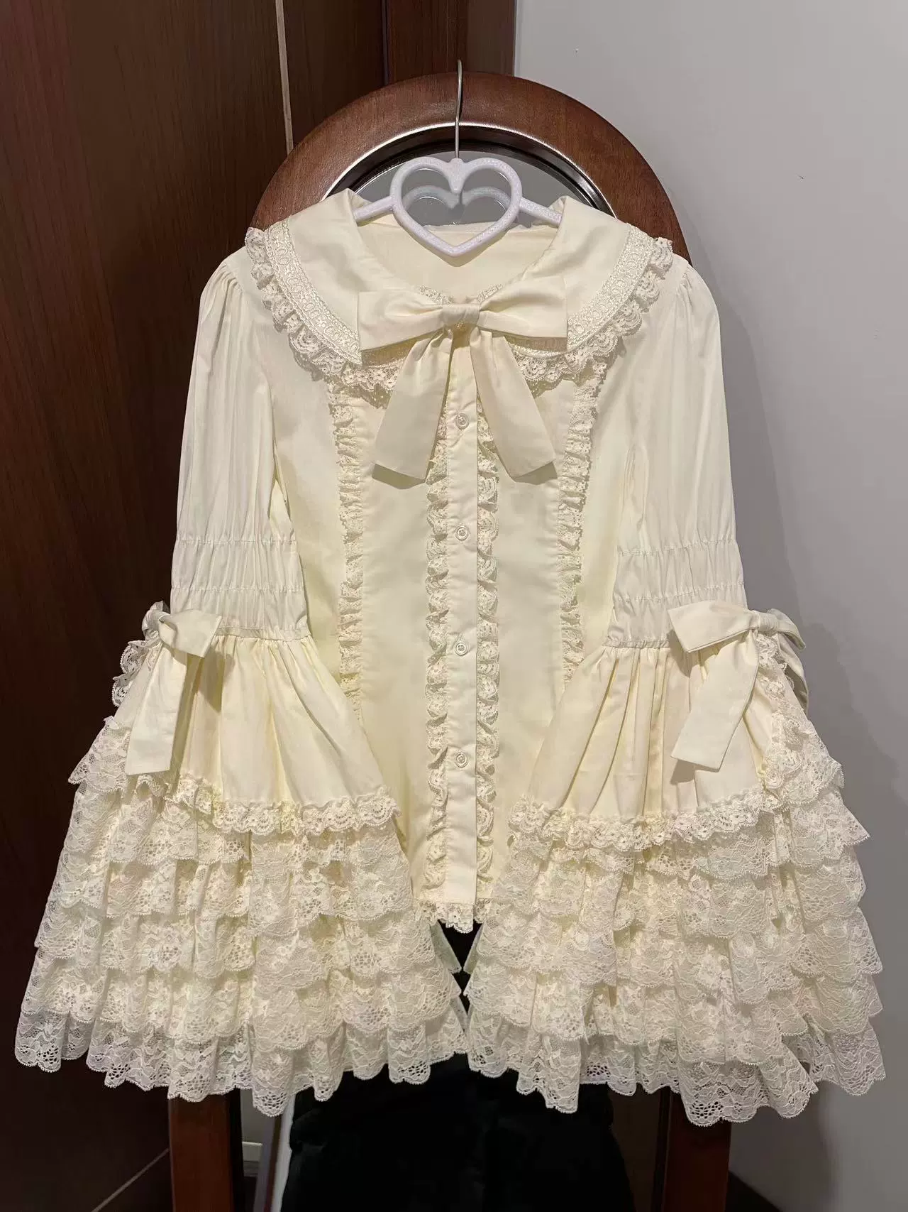 Mengfuzi - Cannelés - Elegant Lolita Cotton Blouse, Hime Sleeve - Image 3