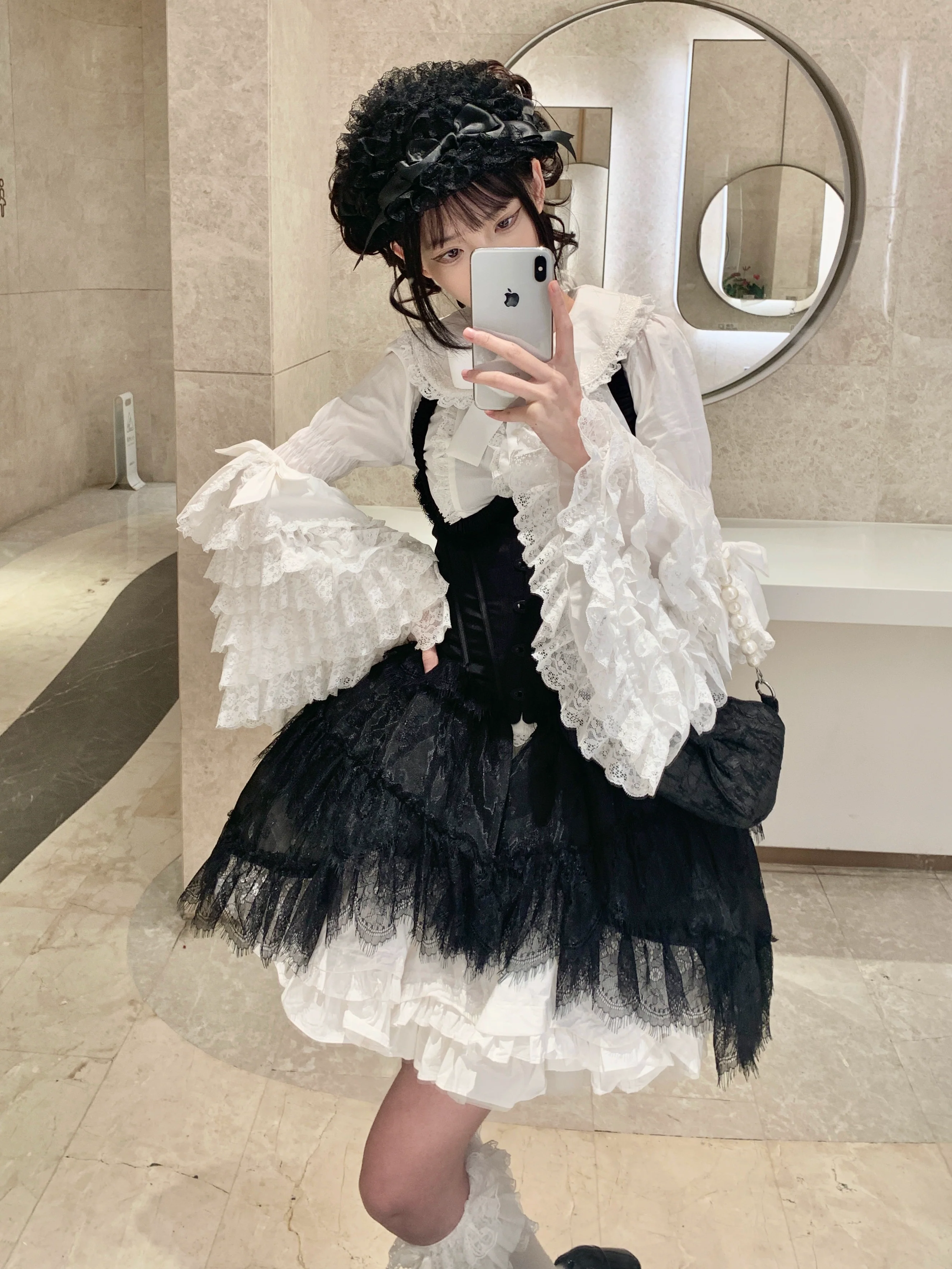 Mengfuzi - Cannelés - Elegant Lolita Cotton Blouse, Hime Sleeve - Image 8