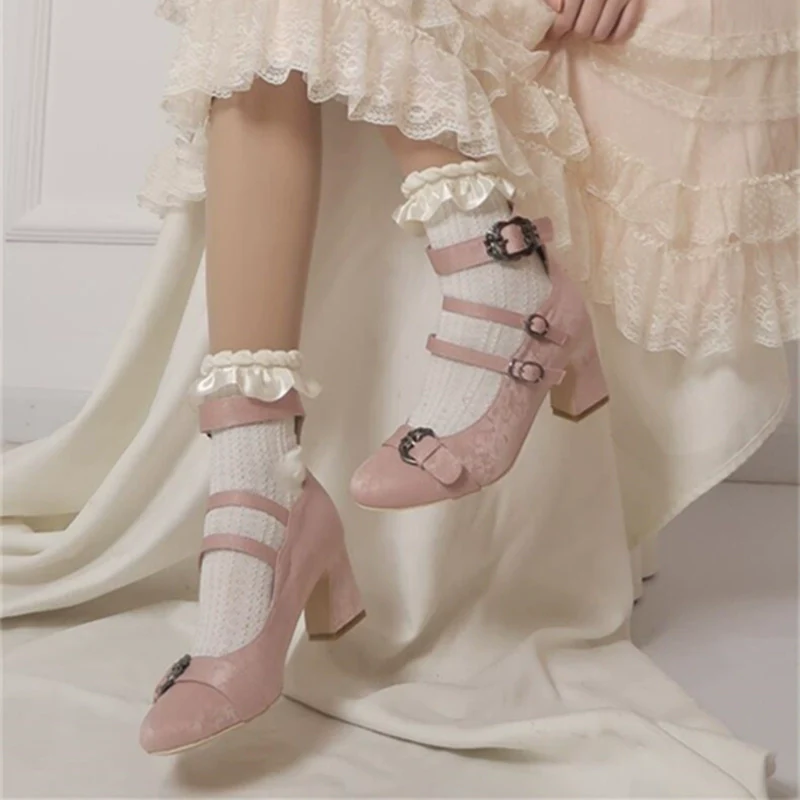 MR.Qiutian - Velia - Elegent Lolita Shoes CLA Thick Heel Shoes - Image 18