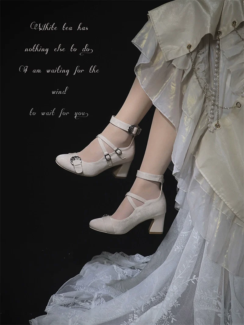 MR.Qiutian - Velia - Elegent Lolita Shoes CLA Thick Heel Shoes - Image 2