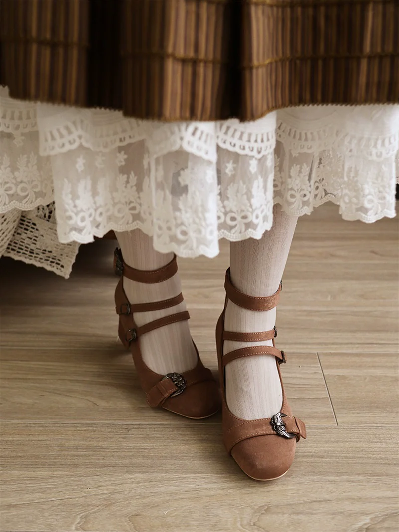 MR.Qiutian - Velia - Elegent Lolita Shoes CLA Thick Heel Shoes - Image 24