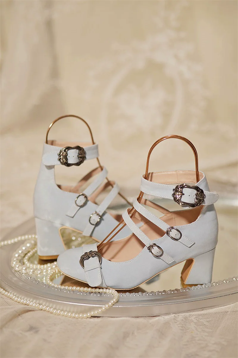 MR.Qiutian - Velia - Elegent Lolita Shoes CLA Thick Heel Shoes - Image 32