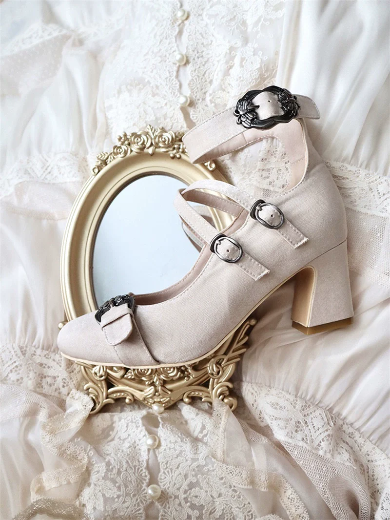 MR.Qiutian - Velia - Elegent Lolita Shoes CLA Thick Heel Shoes - Image 36