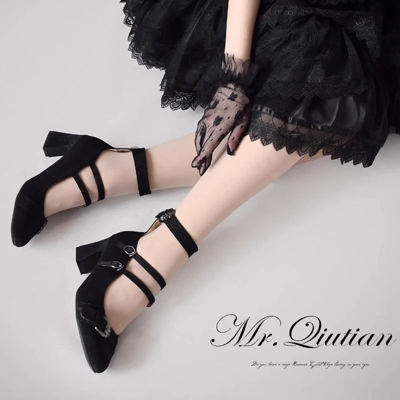 MR.Qiutian - Velia - Elegent Lolita Shoes CLA Thick Heel Shoes - Image 4
