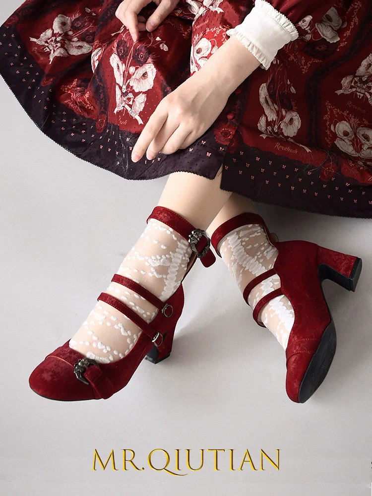 MR.Qiutian - Velia - Elegent Lolita Shoes CLA Thick Heel Shoes - Image 7