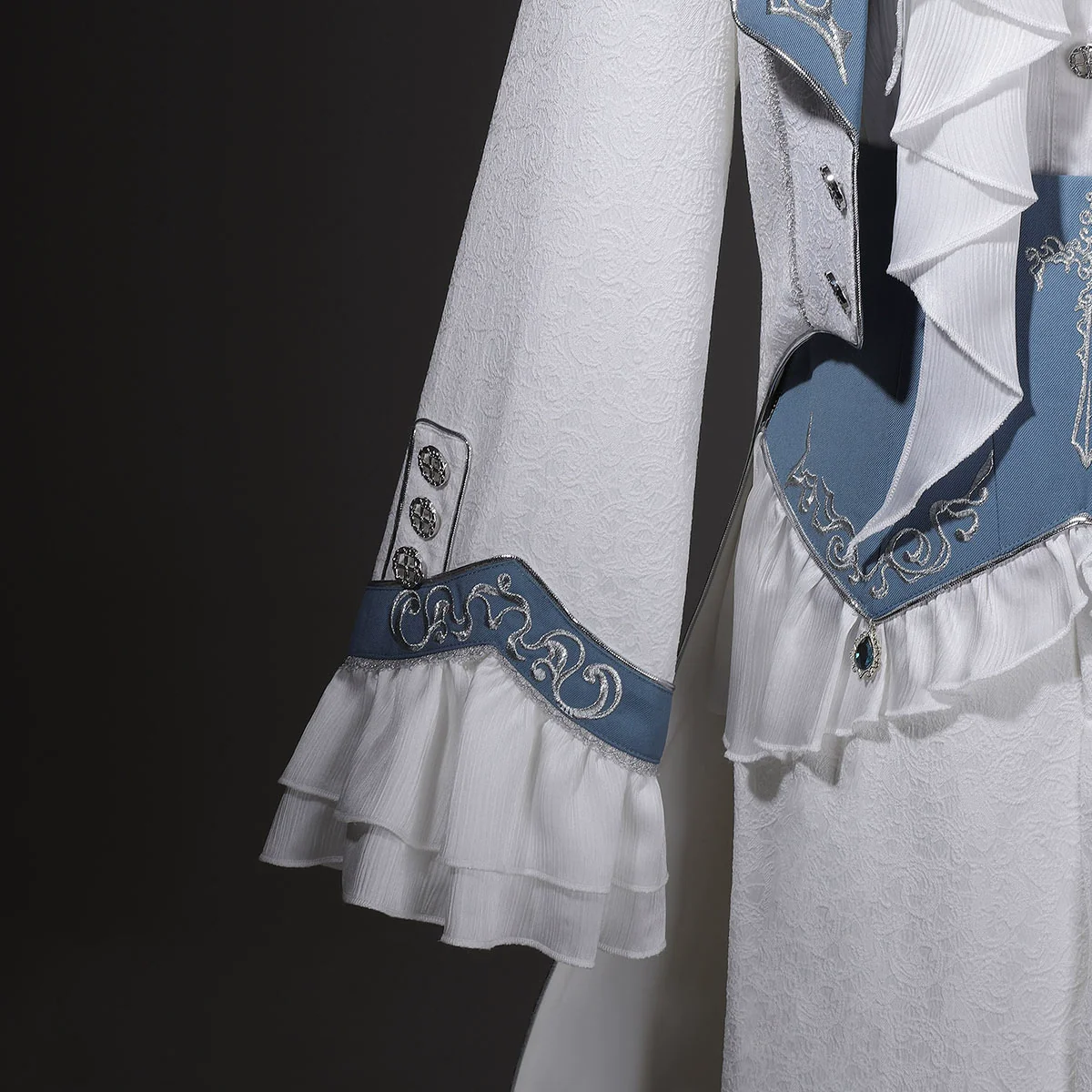 Lunar Paladin - Embroidered Ouji Lolita Tailcoat Set - Image 14