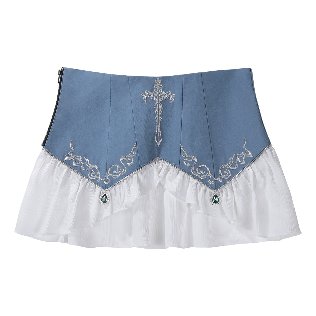 Lunar Paladin - Embroidered Ouji Lolita Tailcoat Set - Image 18