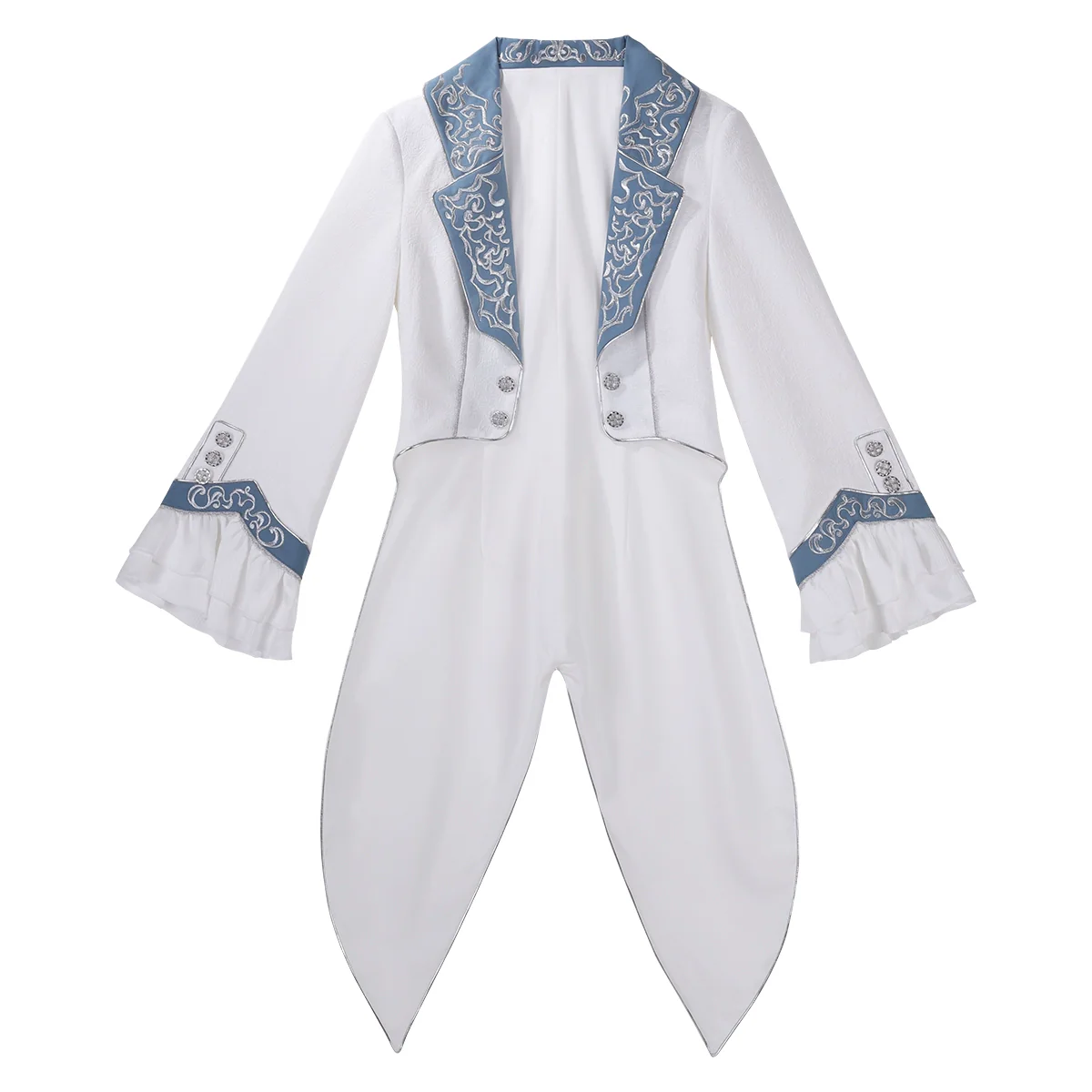 Lunar Paladin - Embroidered Ouji Lolita Tailcoat Set - Image 20