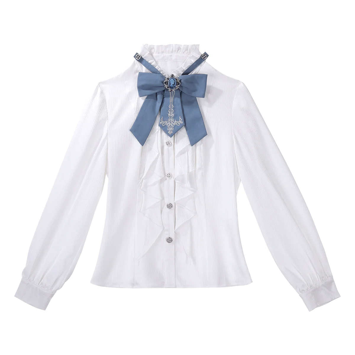 Lunar Paladin - Embroidered Ouji Lolita Tailcoat Set - Image 21