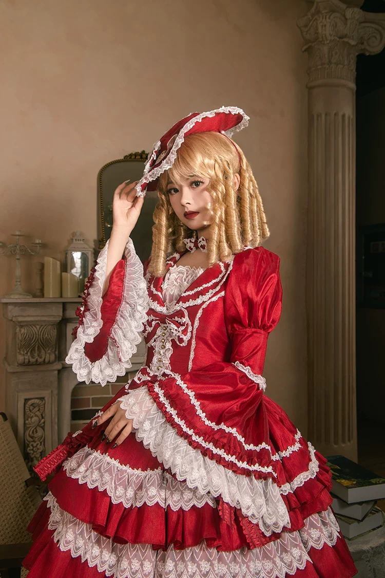 Eternal France Doll - Classic Lolita Doll-like OP Dress - Image 12