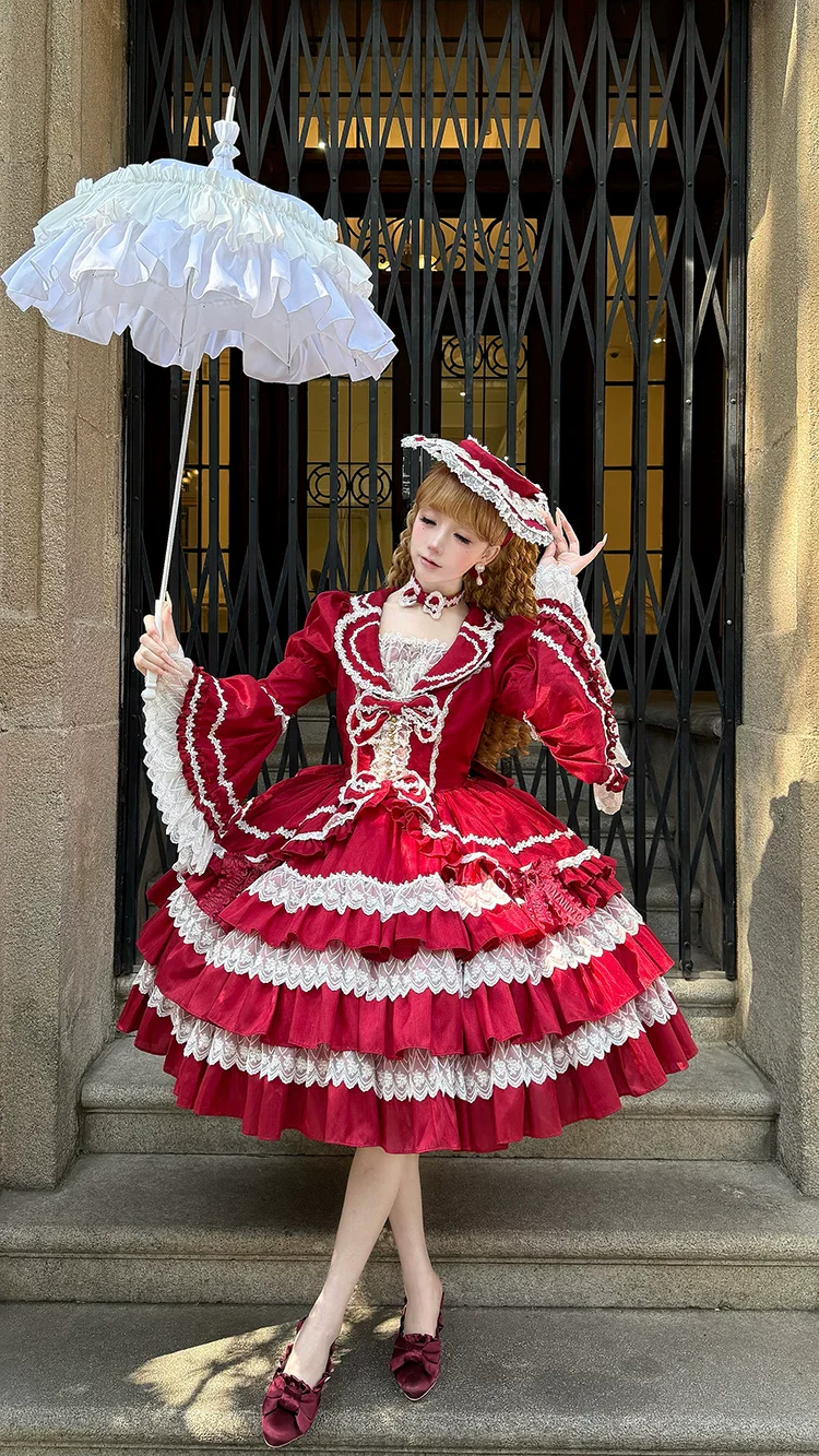 Eternal France Doll - Classic Lolita Doll-like OP Dress - Image 14
