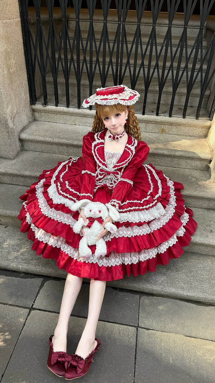 Eternal France Doll - Classic Lolita Doll-like OP Dress - Image 16