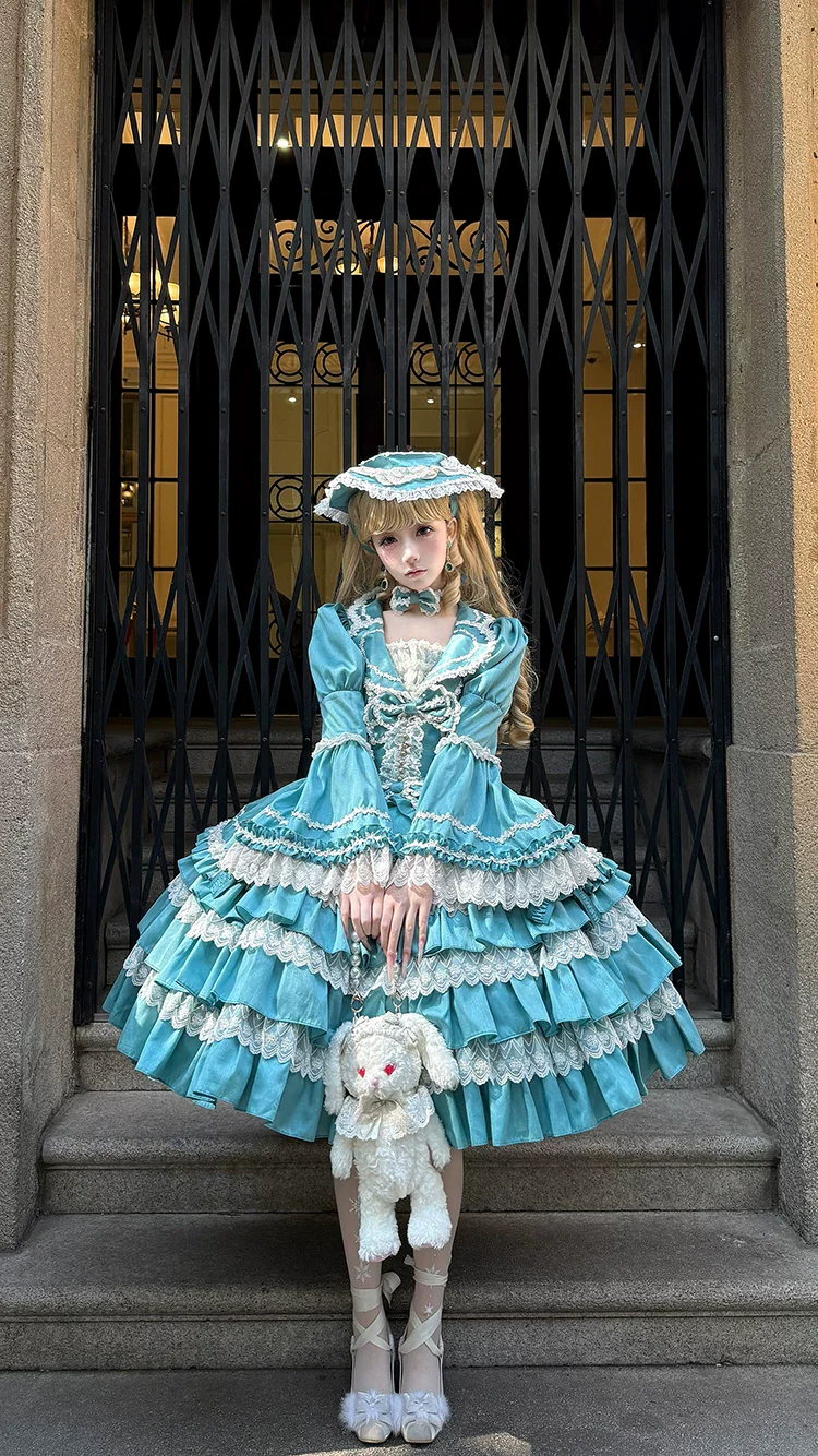 Eternal France Doll - Classic Lolita Doll-like OP Dress - Image 17