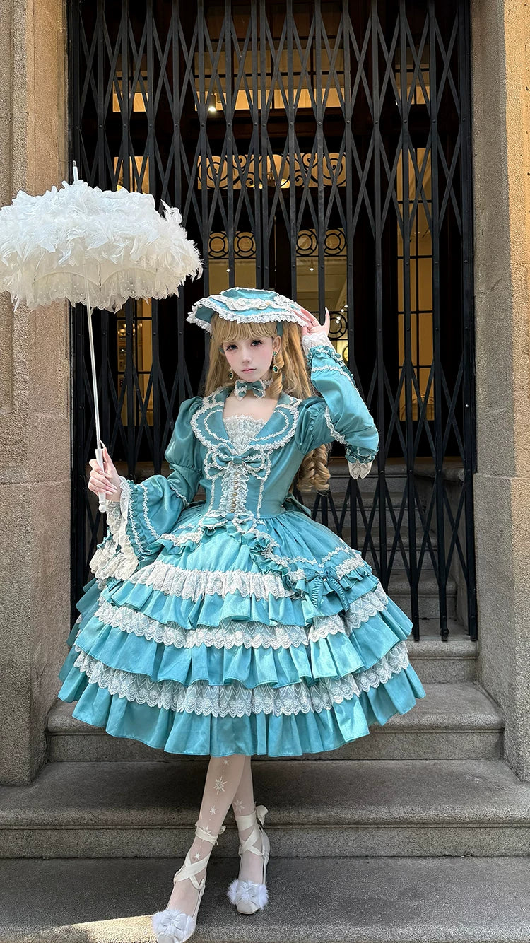 Eternal France Doll - Classic Lolita Doll-like OP Dress - Image 18