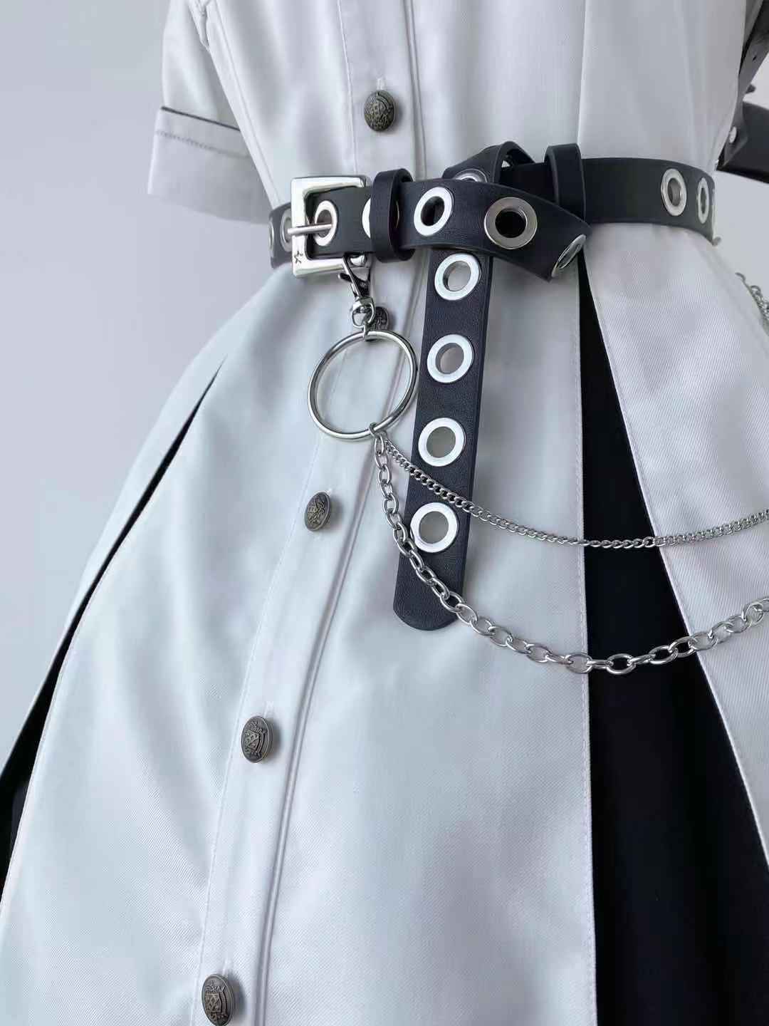 Evil Python 2.0 - Military Lolita Gothic OP Dress - Image 10