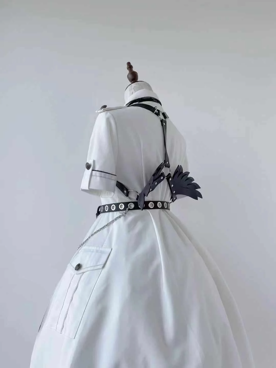 Evil Python 2.0 - Military Lolita Gothic OP Dress - Image 14