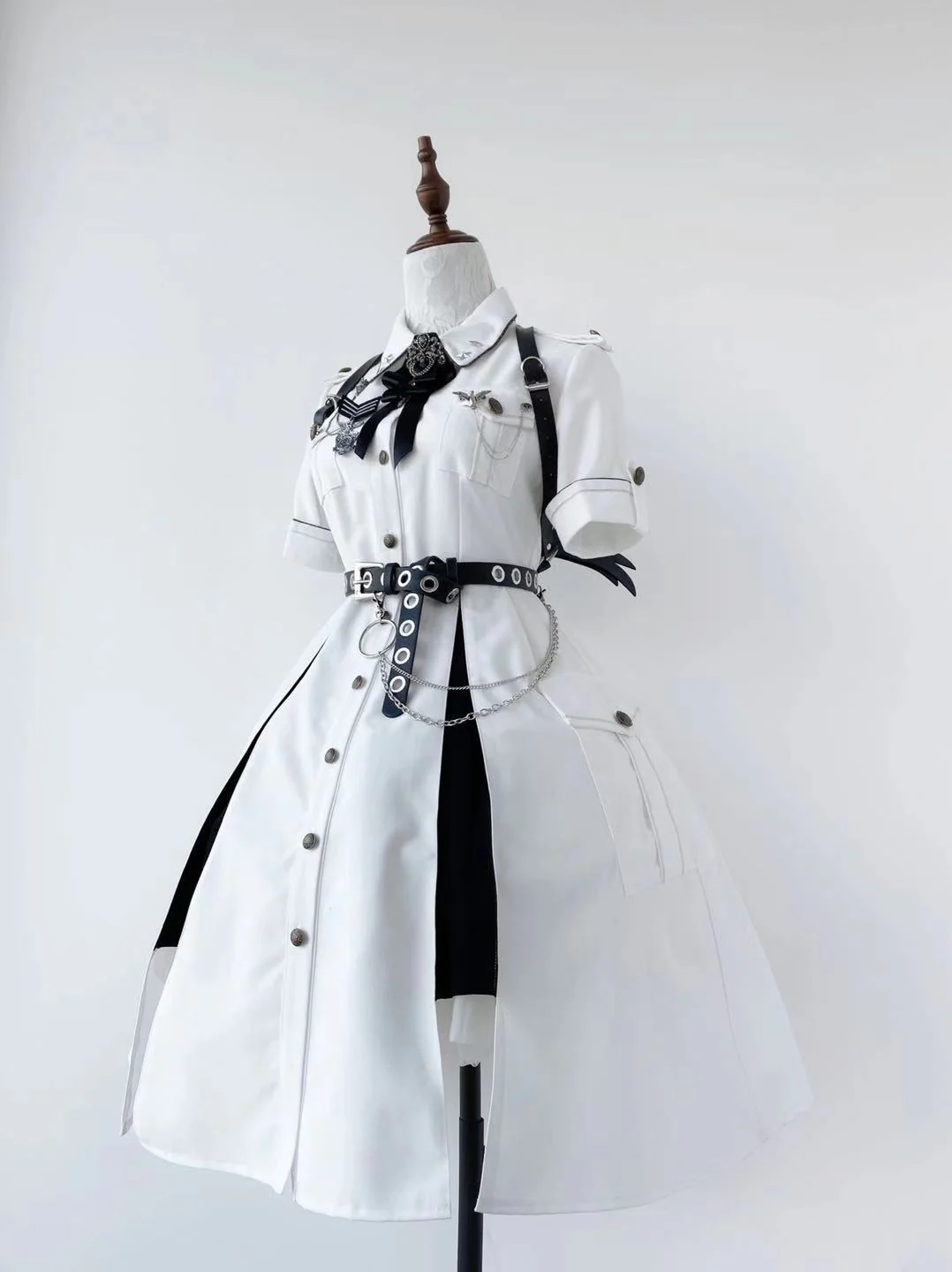 Evil Python 2.0 - Military Lolita Gothic OP Dress - Image 16