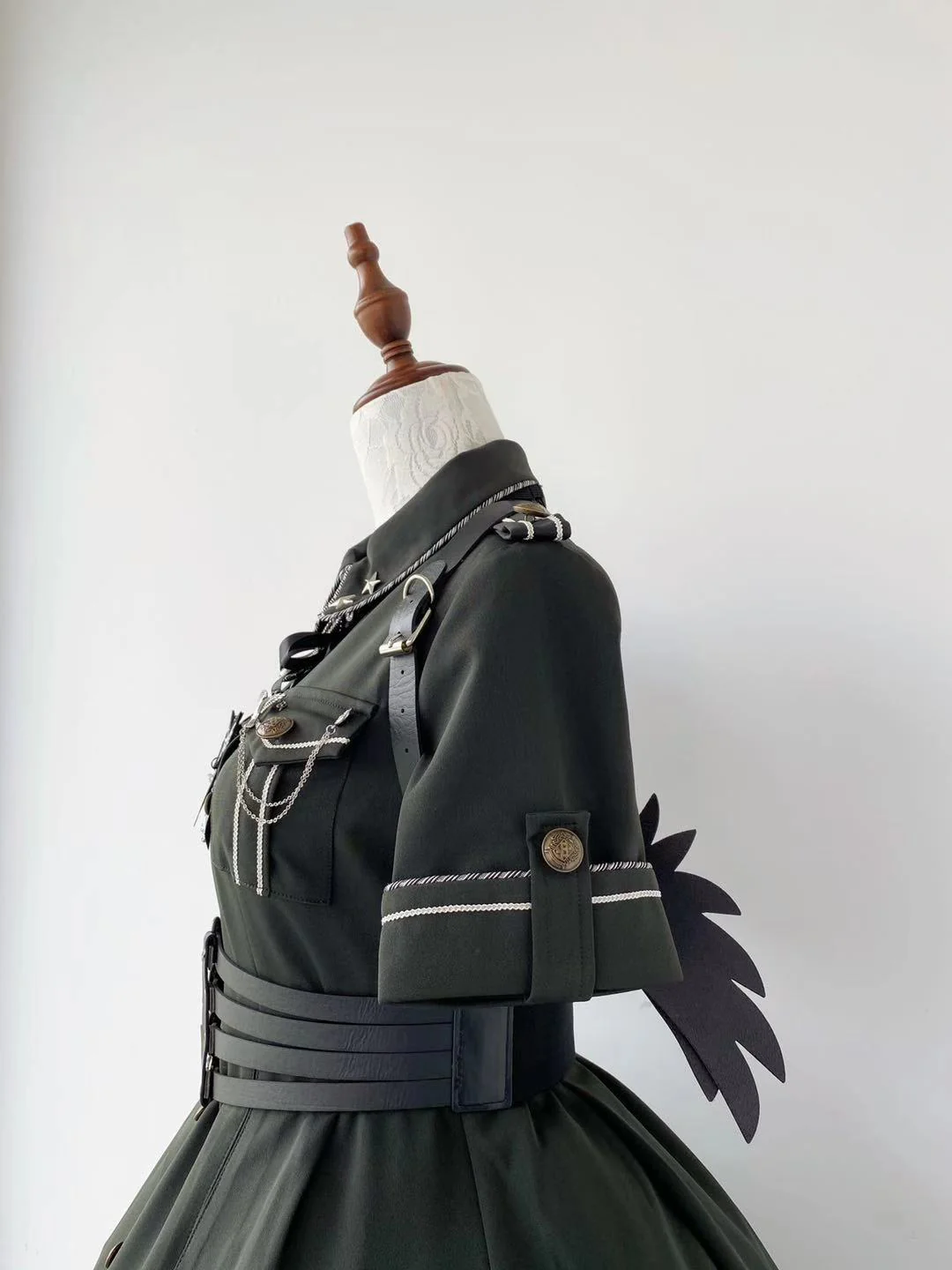Evil Python 2.0 - Military Lolita Gothic OP Dress - Image 19