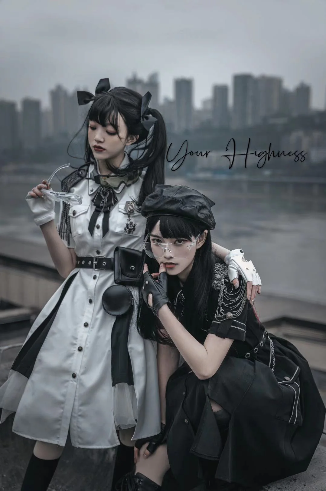 Evil Python 2.0 - Military Lolita Gothic OP Dress - Image 5