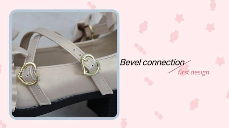 Fairy Godmothe - Preppy Style Flat Shoes Mid Heel Round Toe Lolita Shoes - Image 35