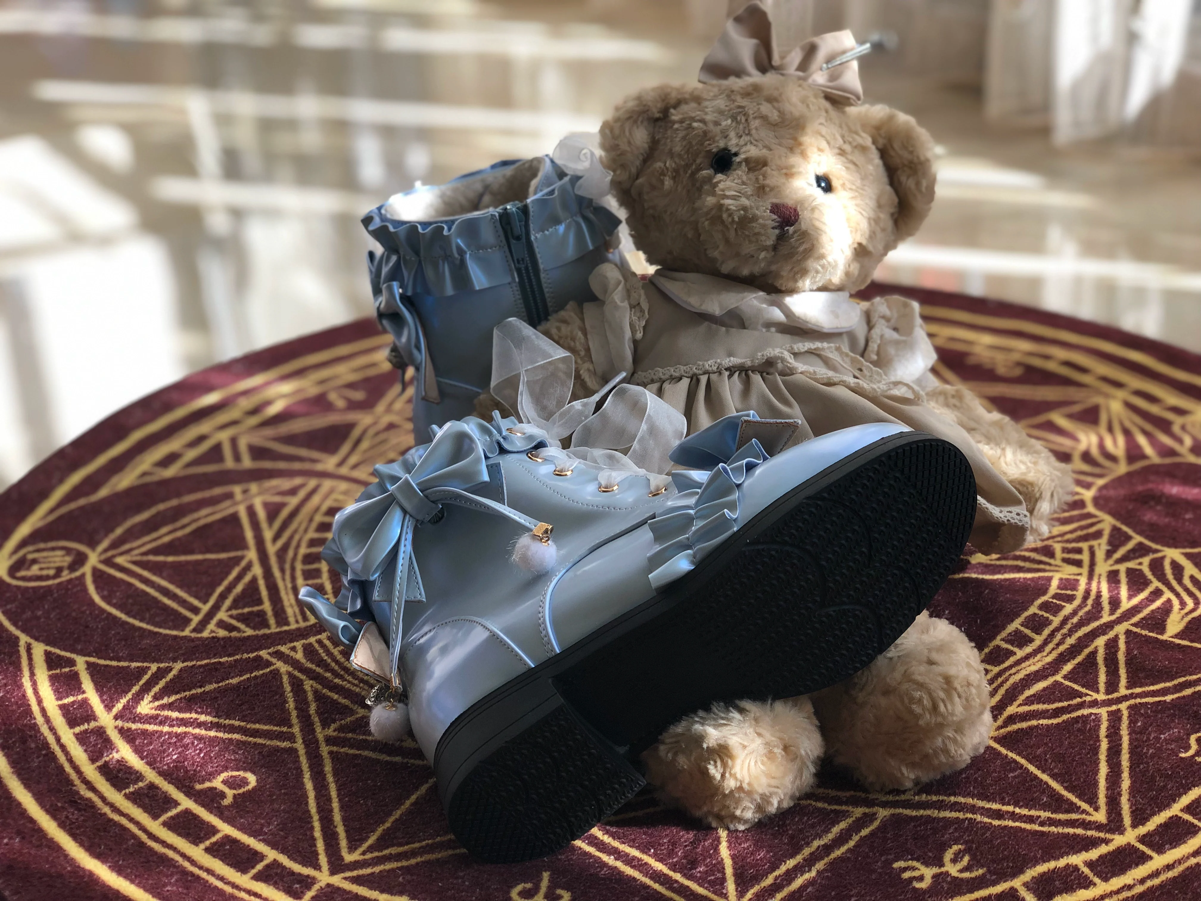 Fairy Godmother - Enthusiastic Ideation - Elegant Lolita Shoes Fleeced Short Martin Boots - Image 20