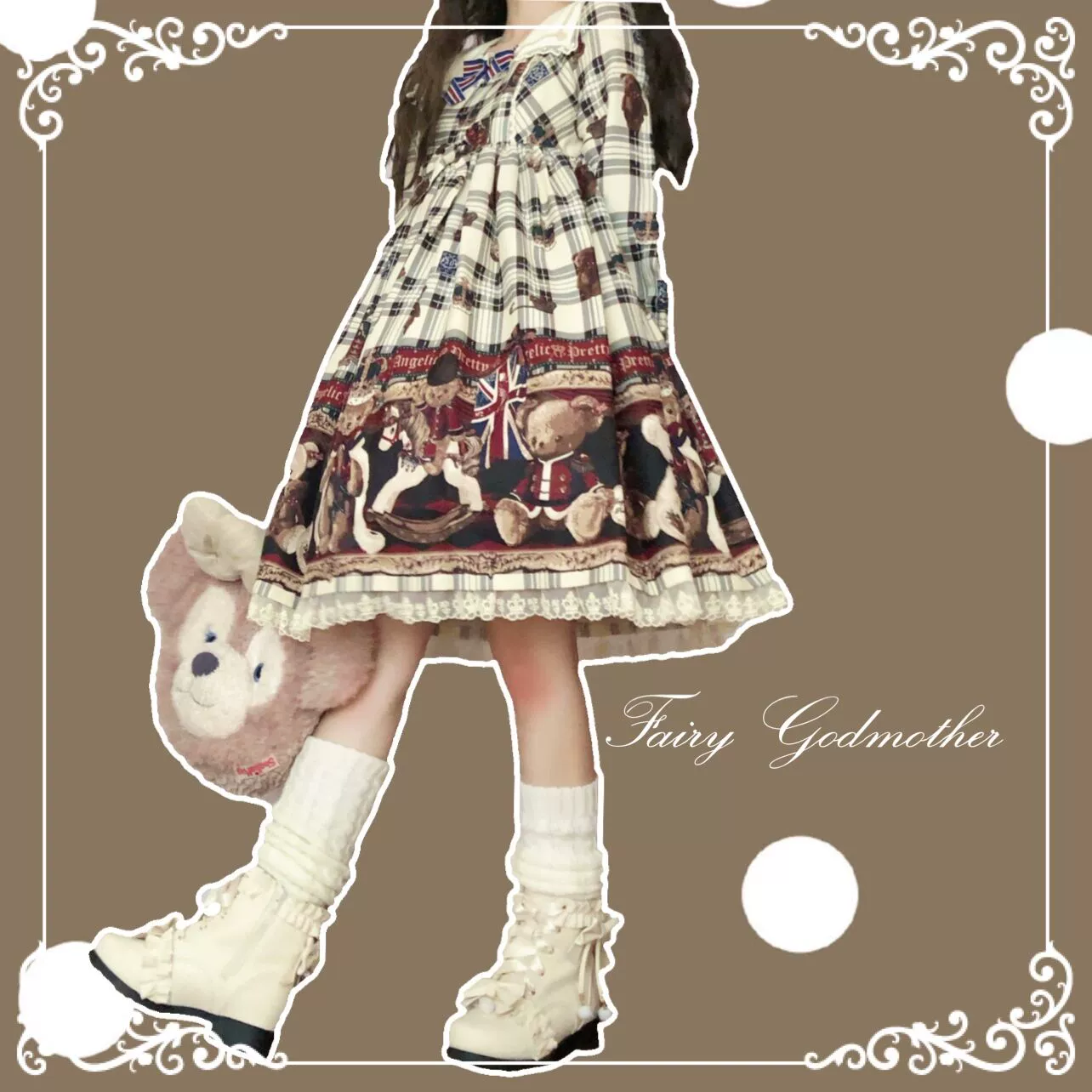 Fairy Godmother - Enthusiastic Ideation - Elegant Lolita Shoes Fleeced Short Martin Boots - Image 6
