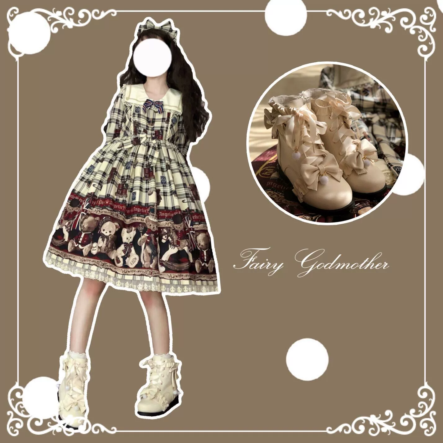 Fairy Godmother - Enthusiastic Ideation - Elegant Lolita Shoes Fleeced Short Martin Boots - Image 8