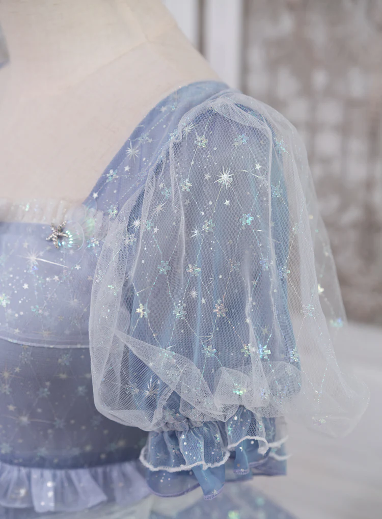 Girl from the Deep Sea - KiraKira Chiffon Gauze Lolita OP - Image 10
