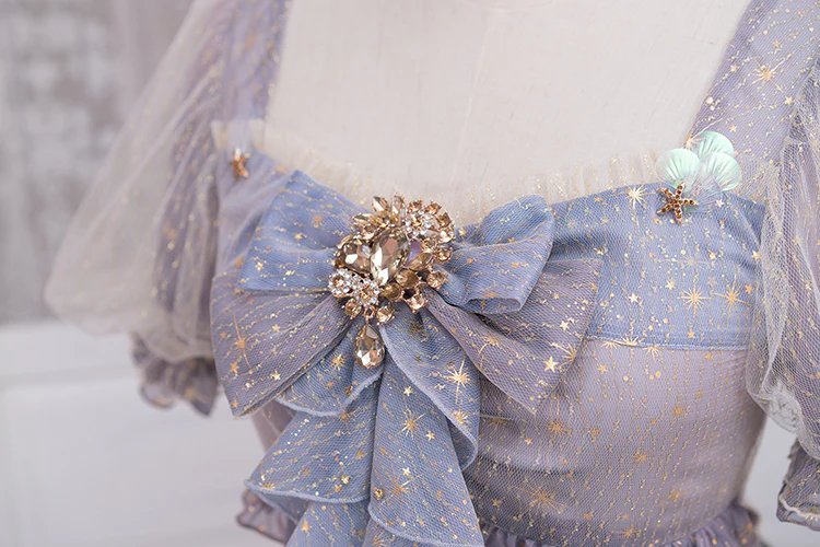 Girl from the Deep Sea - KiraKira Chiffon Gauze Lolita OP - Image 24