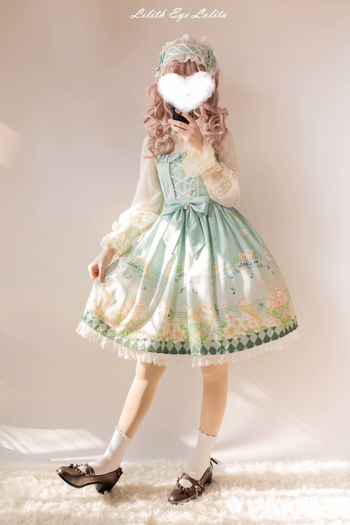 Fat Tweeds and Plumeria - Daily Lolita Jumper Dress Fresh JSK - Image 3