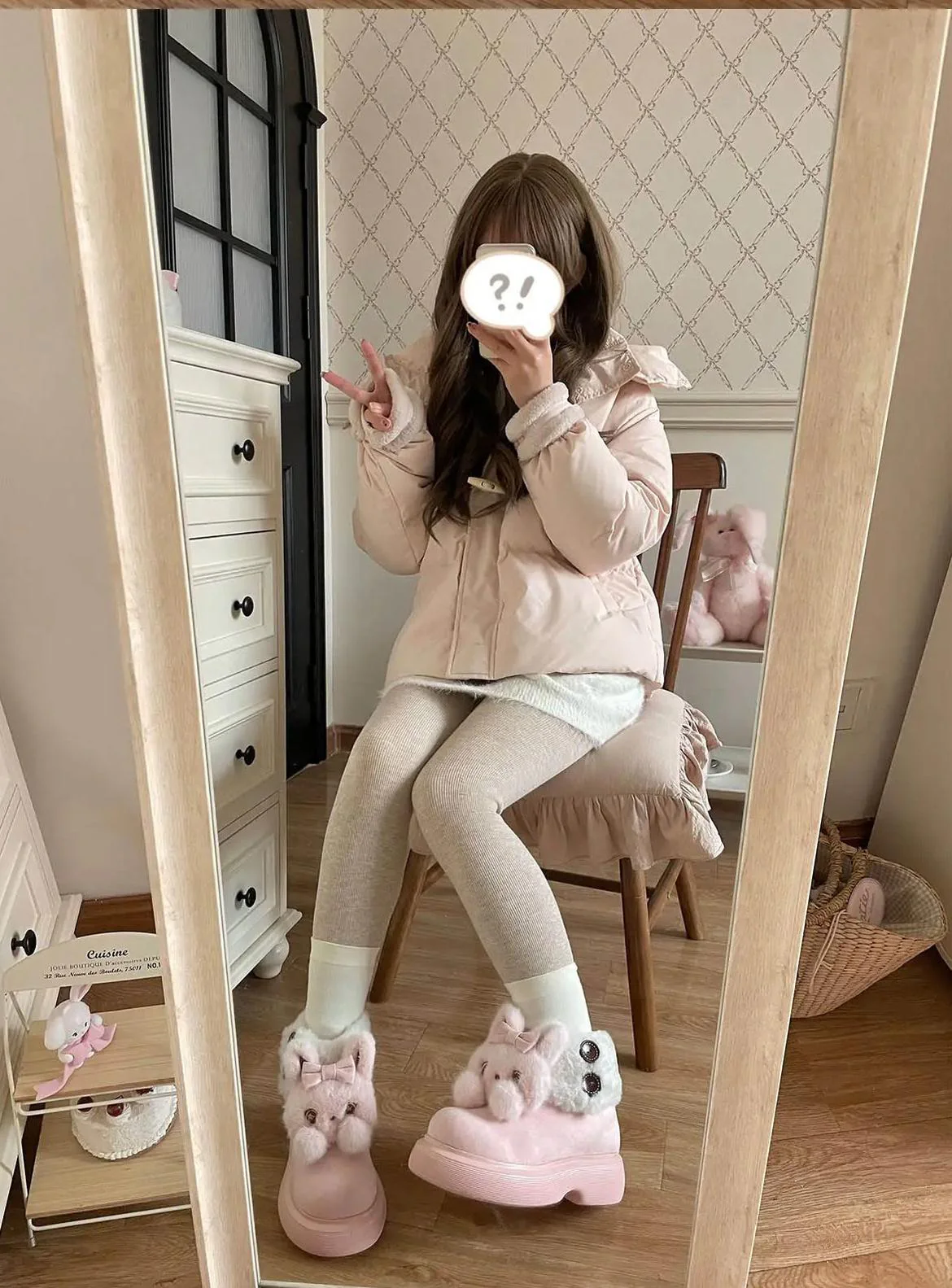 Sheep Puff - Fluffy Zoo - Fluffy Sweet Lolita Snow Boots, Animal Decorations - Image 12
