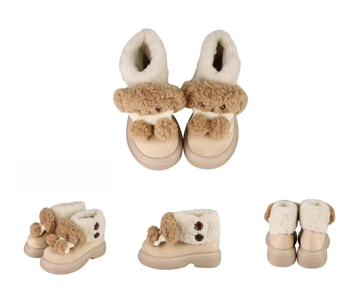 Sheep Puff - Fluffy Zoo - Fluffy Sweet Lolita Snow Boots, Animal Decorations - Image 20