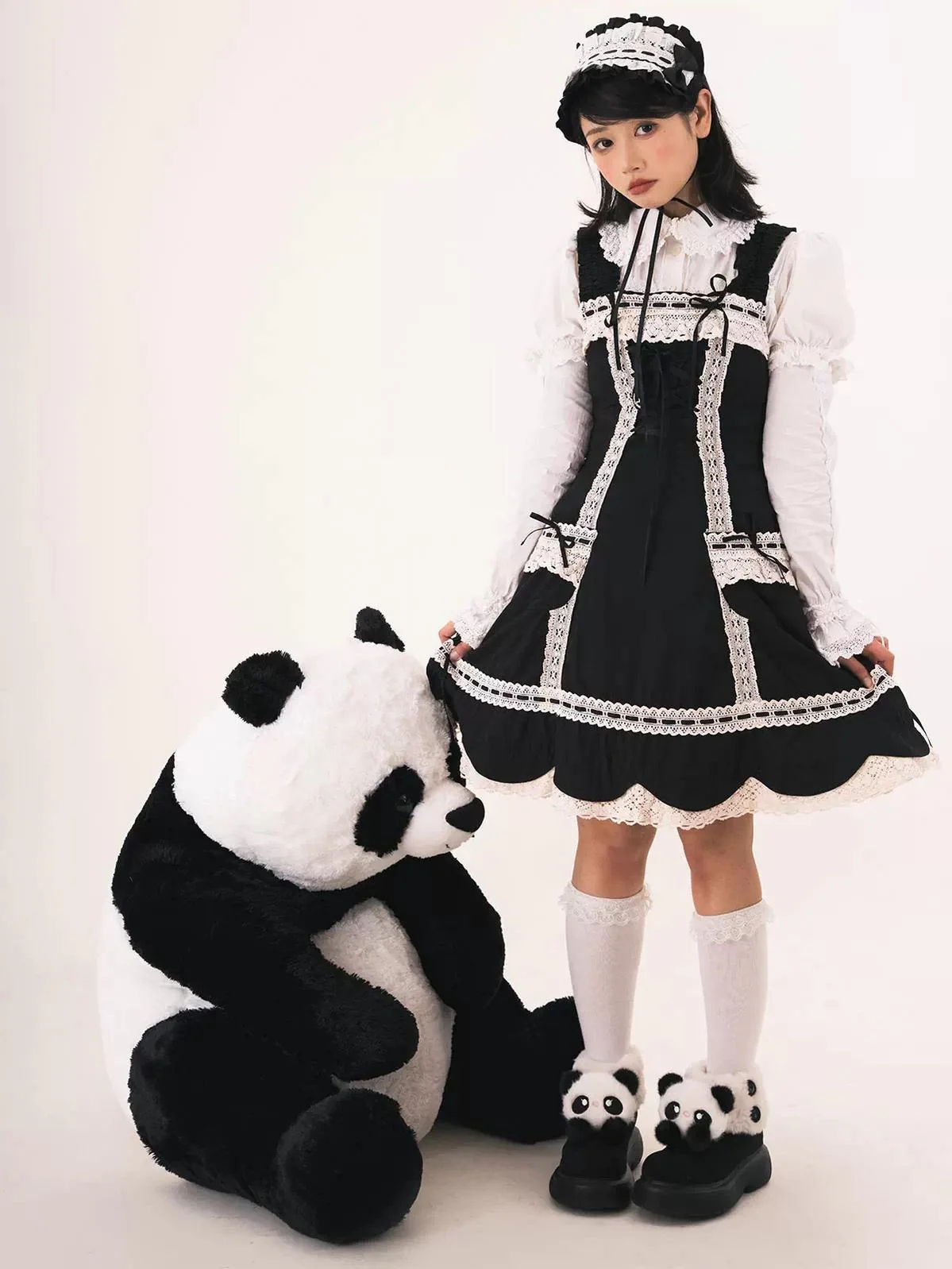 Sheep Puff - Fluffy Zoo - Fluffy Sweet Lolita Snow Boots, Animal Decorations - Image 4