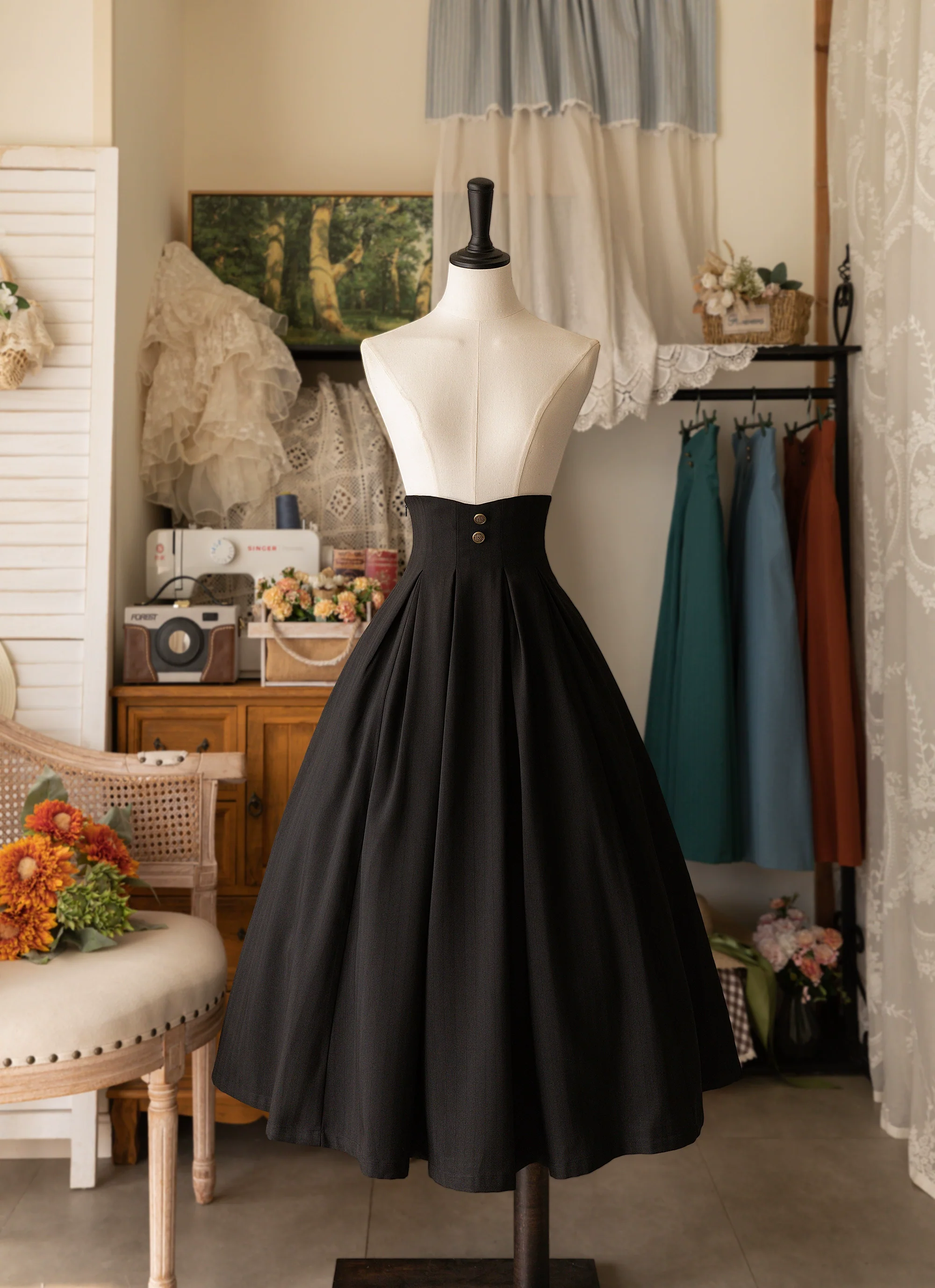 Forest basket - Classic Elegant Lolita SK Spring Autumn Versatile Skirt - Image 14